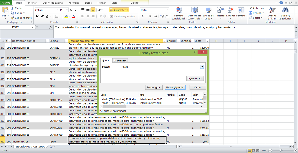 Matrices En Excel An Lisis De Precios Unitarios Ingeniero Daniel Rg