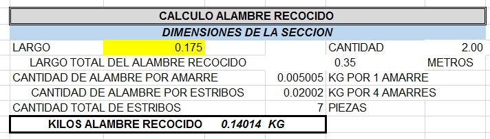 Cálculo De Varilla, Estribos Y Alambre - Ingeniero Daniel RG